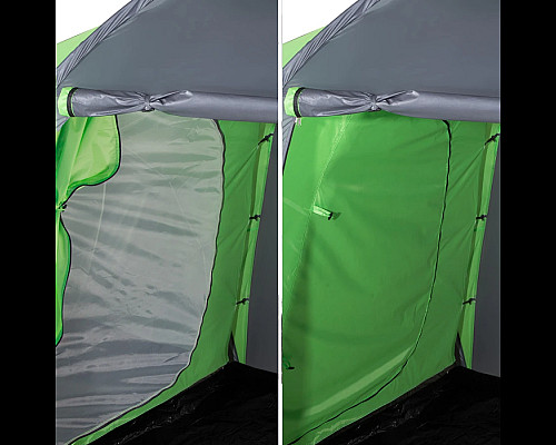 Намет кемпінговий NILS CAMP NC6431 HIGHLAND IV сіро-зелений