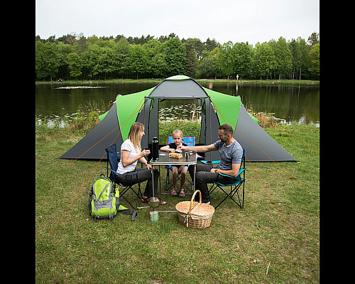 Намет кемпінговий NILS CAMP NC6431 HIGHLAND IV сіро-зелений