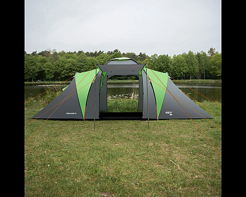 Намет кемпінговий NILS CAMP NC6431 HIGHLAND IV сіро-зелений