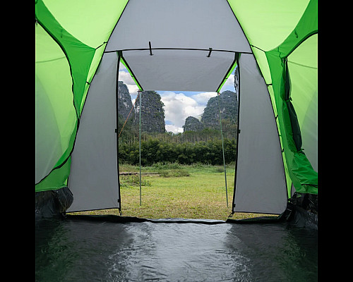Намет кемпінговий NILS CAMP NC6431 HIGHLAND IV сіро-зелений