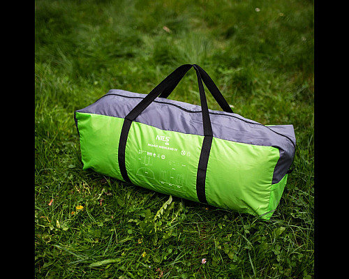 Намет кемпінговий NILS CAMP NC6431 HIGHLAND IV сіро-зелений