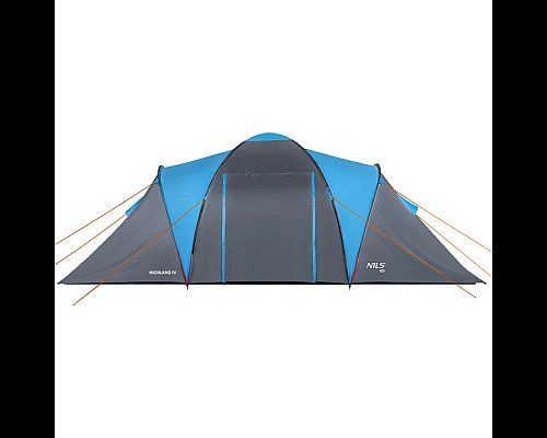 Намет кемпінговий NILS CAMP NC6431 HIGHLAND IV сіро-блакитний