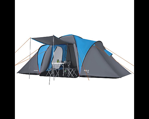 Намет кемпінговий NILS CAMP NC6431 HIGHLAND IV сіро-блакитний