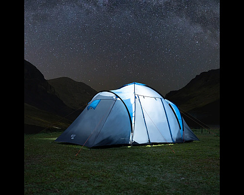 Намет кемпінговий NILS CAMP NC6431 HIGHLAND IV сіро-блакитний