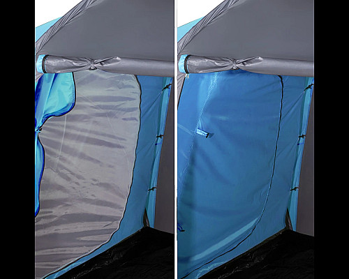 Намет кемпінговий NILS CAMP NC6431 HIGHLAND IV сіро-блакитний
