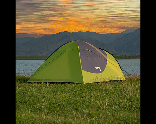 Намет кемпінговий NILS CAMP DISCOVERY NC6006 зелено-сірий