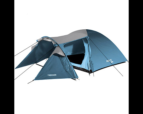 Намет кемпінговий NILS CAMP NC6012 TREKKER сіро-блакитний