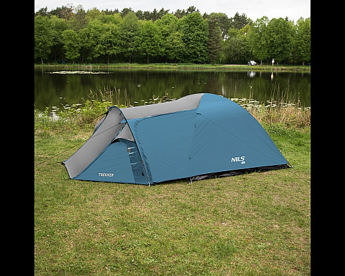 Намет кемпінговий NILS CAMP NC6012 TREKKER сіро-блакитний