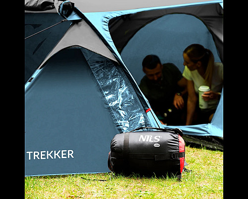 Намет кемпінговий NILS CAMP NC6012 TREKKER сіро-блакитний
