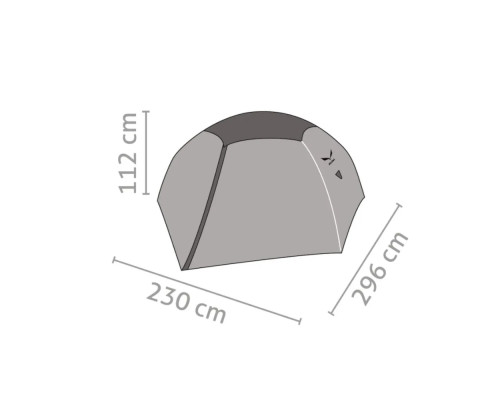 Намет туристичний Salewa LATITUDE II 5901 5311 UNI 2-місний, зелений