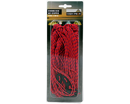 Відтяжки High Peak Guy Rope Set with Runner 350 см 6 шт. Red (42258)