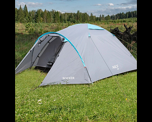 Намет кемпінговий NILS CAMP NC6013 ROCKER сірий