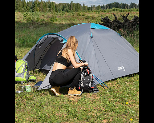 Намет кемпінговий NILS CAMP NC6013 ROCKER сірий