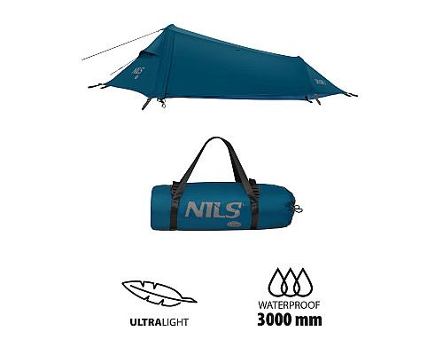 Намет туристичний одномісний NILS CAMP NC2501 ULTRA LIGHT, синій