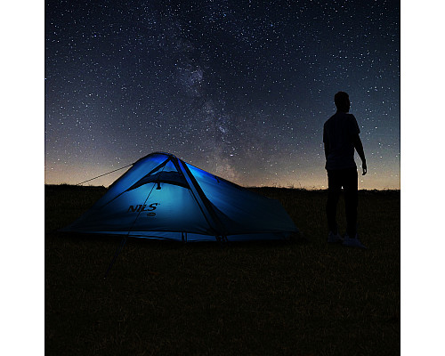 Намет туристичний одномісний NILS CAMP NC2501 ULTRA LIGHT, синій