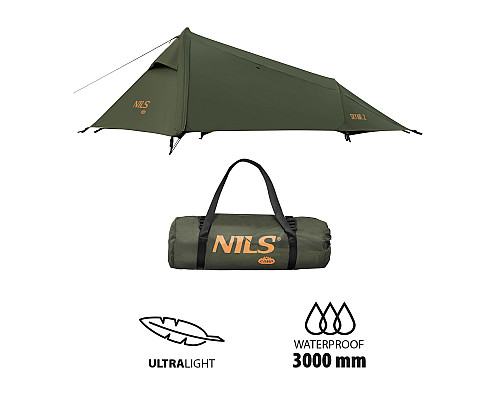 Намет туристичний двомісний NILS CAMP NC2502 ULTRA LIGHT SKYAIR, зелений