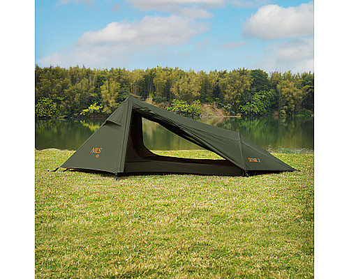 Намет туристичний двомісний NILS CAMP NC2502 ULTRA LIGHT SKYAIR, зелений