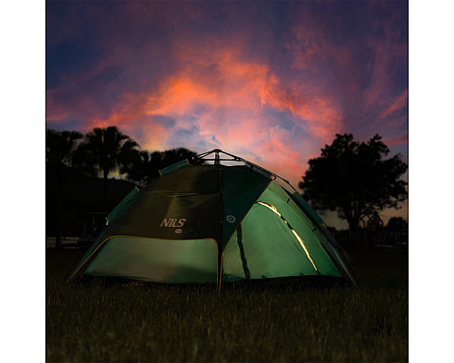 Намет туристичний двомісний NILS CAMP NC4801SHADOW, зелений 