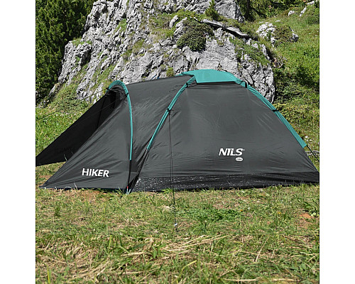Намет кемпінговий двомісний NILS CAMP NC6010 HIKER, сірий