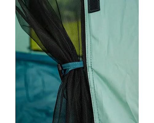 Намет туристичний тримісний LU005BL, 235 х 235 х 155 см з тентом, синій