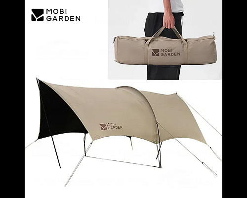 Тент кемпінговий Mobi Garden D250 NX23680010, бежевий
