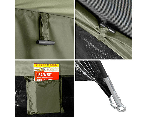 Намет туристичний двомісний NILS CAMP NC6010 HIKER, хакі
