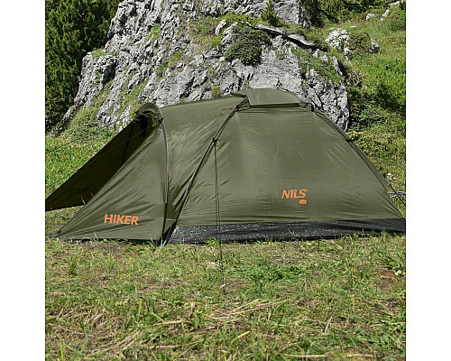 Намет туристичний двомісний NILS CAMP NC6010 HIKER, хакі