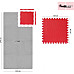 Килимок Movit RED PUZZLE 60 x 60 x 1,2 см - червоний