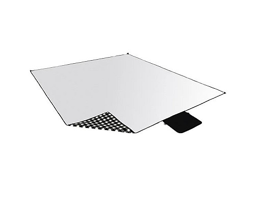 Килимок для пікніка NILS CAMP NC2311 200 x 200 см, чорно-білий