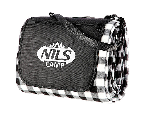 Килимок для пікніка NILS CAMP NC2310 300x200 см - чорно-білий