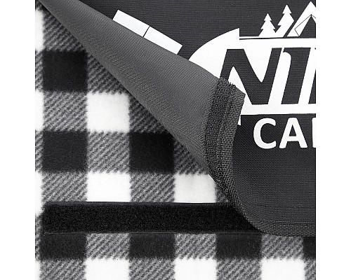Килимок для пікніка NILS CAMP NC2310 300x200 см - чорно-білий