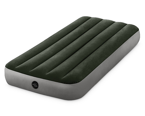 Матрац надувний Intex 64106 191x76 см, сіро-зелений
