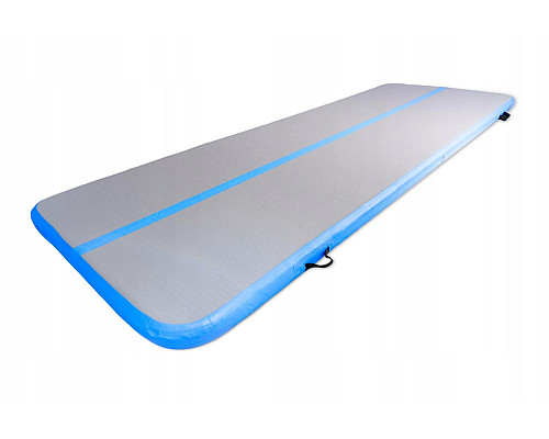 Мат гімнастичний надувний SPARTAN AirTrack 300 x 100 х 10 см, сіро-блакитний