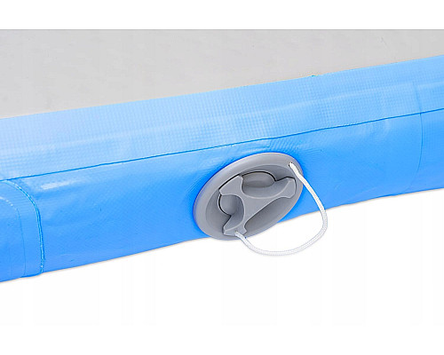 Мат гімнастичний надувний SPARTAN AirTrack 300 x 100 х 10 см, сіро-блакитний