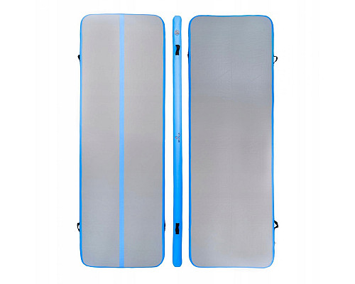 Мат гімнастичний надувний SPARTAN AirTrack 300 x 100 х 10 см, сіро-блакитний