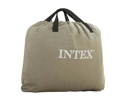 Матрац надувний Intex 64136 з вбудованим електронасосом 203x152 см, сірий Матрац надувний Intex 64136 з вбудованим електронасосом 203x152 см, сірий