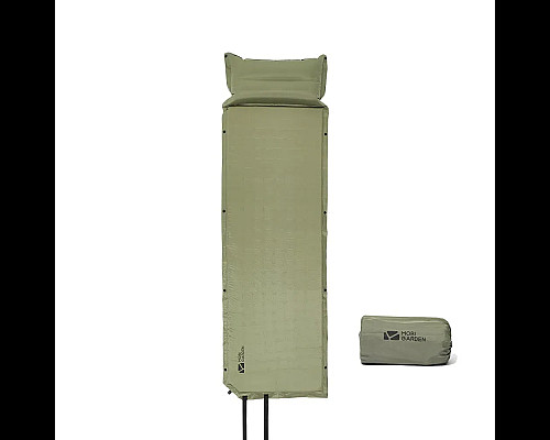 Килимок самонадувний з подушкою Mobi Garden Dot NX22663003 30 мм, зелений