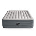 Матрац надувний Intex 64126 з вбудованим електронасосом 203x152x46 см, сірий