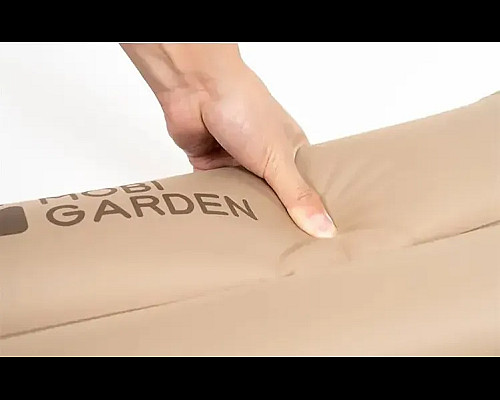 Килимок самонадувний з подушкою Mobi Garden Aquarius NX19663003 60 мм, бежевий