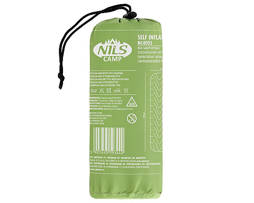 Килимок туристичний NILS CAMP NC4005, 193 х 56 х 5,5 см, зелений