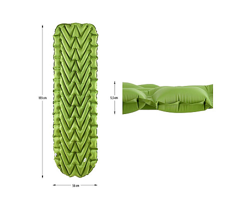 Килимок туристичний NILS CAMP NC4005, 193 х 56 х 5,5 см, зелений