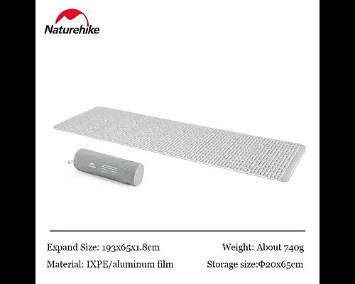 Килимок Naturehike IXPE CNH22DZ006, 193 х 65 х 1,8 см - сріблястий Килимок Naturehike IXPE CNH22DZ006, 193 х 65 х 1,8 см - сріблястий