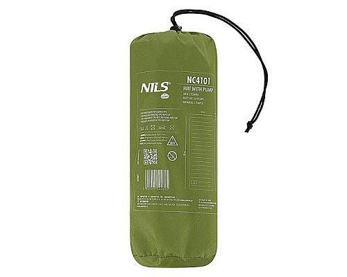 Килимок з вбудованим насосом NILS CAMP NC4101 9 см, зелений