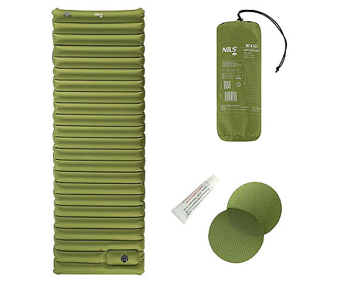 Килимок з вбудованим насосом NILS CAMP NC4101 9 см, зелений