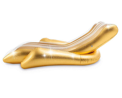 Крісло надувне для плавання Intex 56803 золотисте, 175 x 119 x 61 см