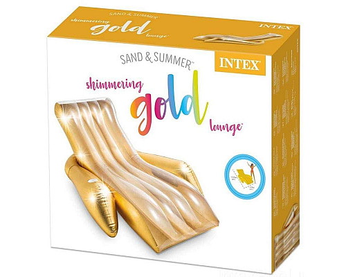 Крісло надувне для плавання Intex 56803 золотисте, 175 x 119 x 61 см