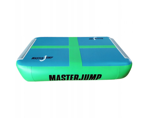 Мат гімнастичний надувний MASTER, 60 x 100 x 20 см, зелено-блакитний Мат гімнастичний надувний MASTER, 60 x 100 x 20 см, зелено-блакитний