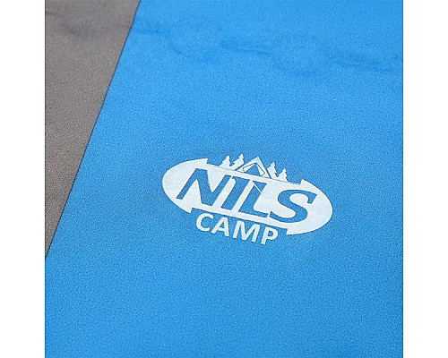 Килимок самонадувний NILS CAMP NC4340, 195 х 60 х 5 см - сіро-блакитний
