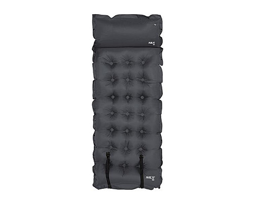 Килимок самонадувний NILS CAMP NC4018, 188 х 66 х 3,5 см - темно-сірий