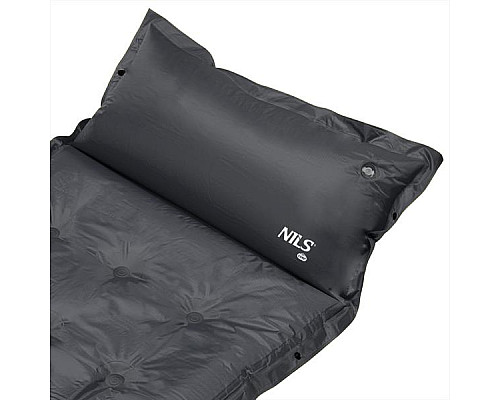 Килимок самонадувний NILS CAMP NC4018, 188 х 66 х 3,5 см - темно-сірий